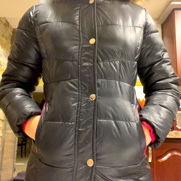 Black Michael Kors puffer coat - Picture 1 of 5